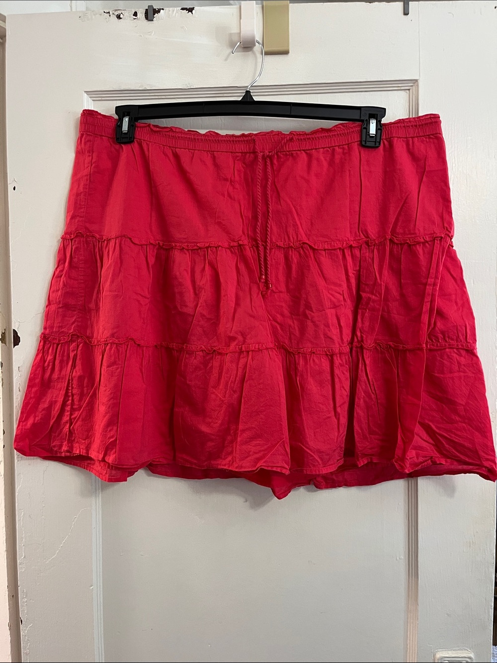 Merona Bright Pink Tiered Skater Skirt